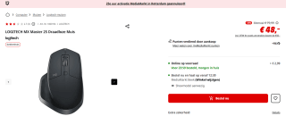 Logitech MX Master 2S Grafiet voor €48 bij de Mediamarkt