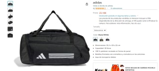 Bolsa deportiva Adidas 30 litros por 23,10€
