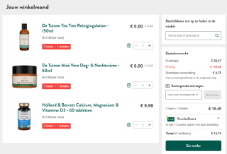 3 halen 1 betalen bij Holland & Barrett