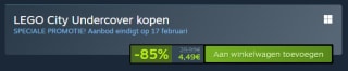 LEGO City Undercover voor €4,49 op Steam