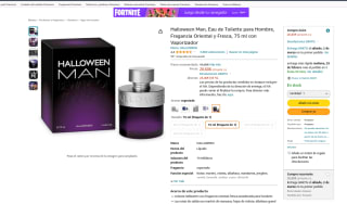 Eau de Toilette Hallowee Hombre Oriental 75 ml con Vaporizador por 20,60€