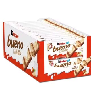 Kinder Bueno Chocolate con leche y crema de avellanas caja de 30*43g,total 60 barras de chocolate por 16,48€