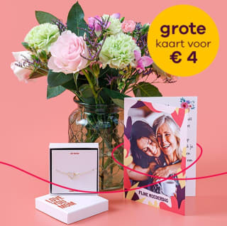 Grote kaart voor €4 bij Greetz