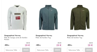 Recopilación productos marca Geographical Norway con descuentos de hasta -60%