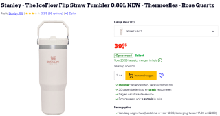 Stanley The IceFlow Flip beker (Rose Quartz) voor €31,95 bij Bol