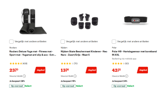 Tot 30% korting op geselecteerde sportartikelen bij Bol