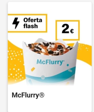 Oferta semanal McDonald's mcflurry por 2€