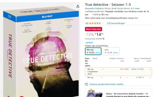 True detective - Seizoen 1-3 blurays voor €14,92 bij Amazon.nl