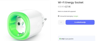 HomeWizard - Wi-Fi Energy Socket voor €27,95 bij Homewizard