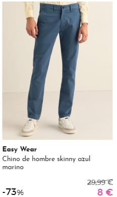 Bermudas y Pantalones para ellos por 7€ y 8€