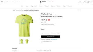 Camiseta The North Face Mountain por 17,99€