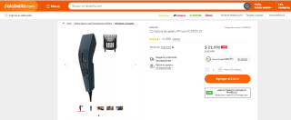 Cortadora de cabello Philips HC3505/15 por $ 21.990