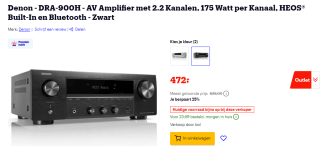 Denon DRA-900H versterker voor €472 bij Bol