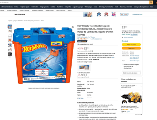 Caja Hot Wheels Track Buider de Acrobacias Deluxe por solo 32,19€