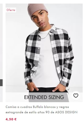 Descuentos por tiempo limitado de hasta -80% en Asos prendas desde 1,70€