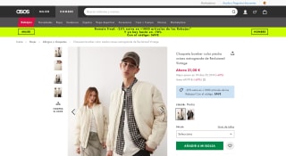 Chaqueta bomber unisex Reclaimed Vintage por 15,75€