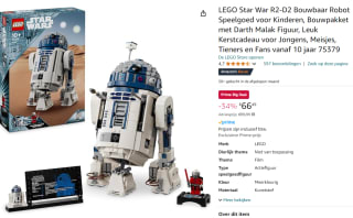 LEGO Star Wars R2-D2 Speelgoed voor €66,49 met Amazon Prime