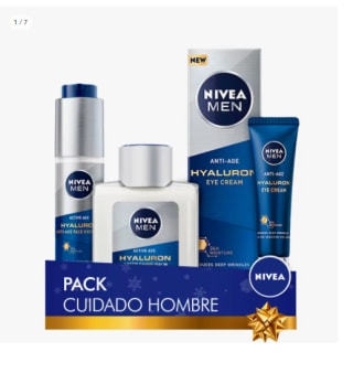 NIVEA MEN Pack ahorro cuidado personal - Contiene gel, contorno de ojos y affershave por 11.72€