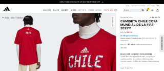 Camiseta Adidas Chile Copa Mundial de la FIFA 2022 por $6.990