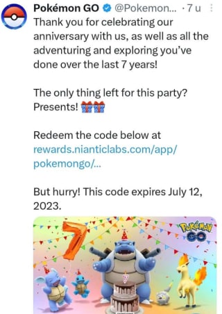 Gratis Pokemon Go Items ingame