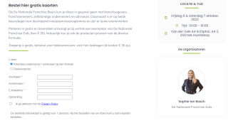 Gratis kaarten voor De Nationale Franchise Beurs bij Hotel Van der Valk Schiphol