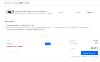 Limpiador ultrasónico Geekbes 22L 480W por solo 149€