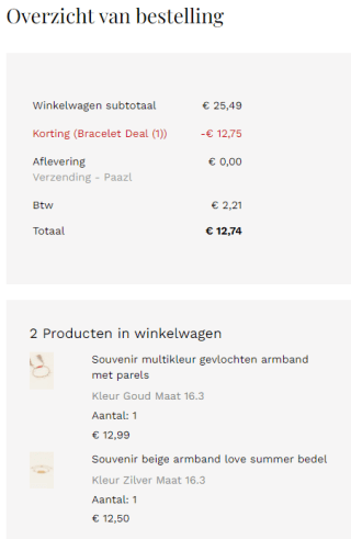 1+1 gratis op geselecteerde armbanden bij My Jewellery