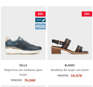 Hasta -50% de Descuento en Pikolinos.