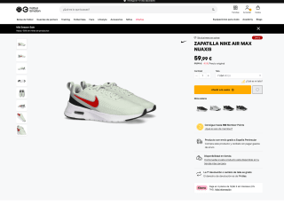 Zapatillas Nike Air Max Nuaxis por solo 59,99€