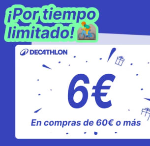 Decathlon cheque de 6€ por solo 1.500 puntos