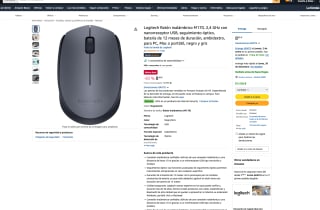 Logitech Ratón inalámbrico M170, 2,4 GHz con nanorreceptor USB seguimiento óptico por solo 8,49€