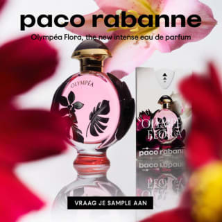 Gratis sample Paco rabanne Invictus Olympéa Flora via Facebook