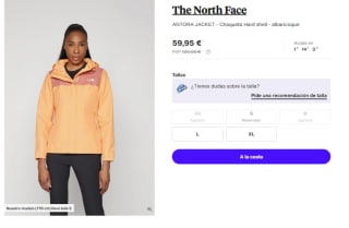 Chaqueta para Mujer The North Face ANTORA JACKET por 59.95€