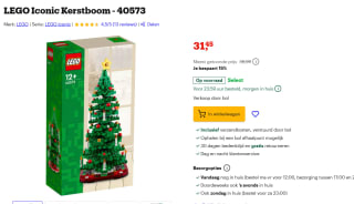 LEGO kerstboom 40573 voor €31,45 bij Bol