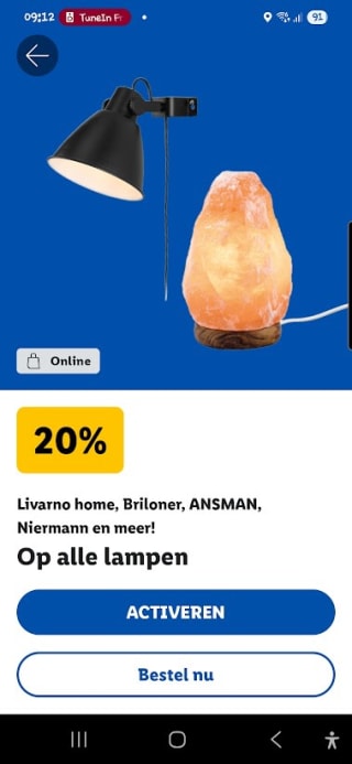 PARKSIDE® LED-werklamp voor €11,99 met de Lidl plus app
