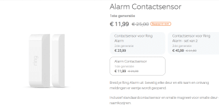 Ring Alarm Deur- en Raamsensor voor €11,99 bij Ring