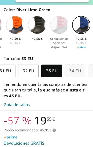 CMP Kids Hanki 2.0 Snow Boots Niños por 19,55€.