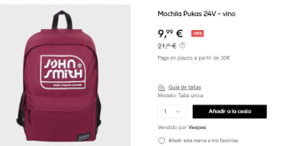 Mochila John Smith Pukas 24V por 9.99€
