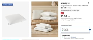 STRYN Traagschuim kussen 48x58x15 WELLPUR voor €21,50 bij Jysk