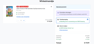 €15 extra korting aan Lego in de sale tot 40% bij Smyths Toys