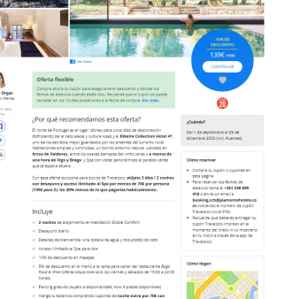 3 días Ribeira Collection Hotel 4* desde 139€