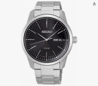 Reloj Seiko solar SNE527P1 con cristal zafiro a 150,20€