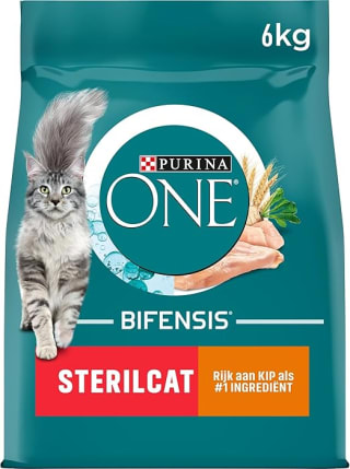Purina One Sterilcat Kattenvoer Kip Tarwe 6 kg voor €23,99 bij Amazon