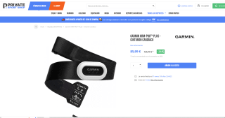 Monitor de frecuencia cardiaca marca GARMIN HRM-Pro Plus por 85,99€