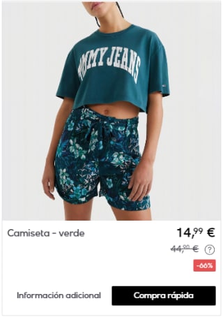 Tommy Hilfiger - Camisetas para ellas hasta 14,99€