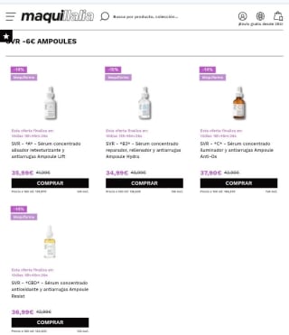 -6€ de Descuento Ampollas SVR