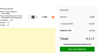 Tot 94% +25% extra korting op foto's op canvas bij Topdoek