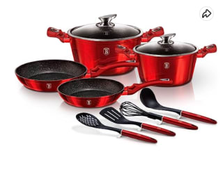 Batería de Cocina apta para Inducción, sin PFOA de Aluminio por 93.13€