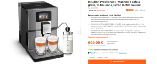 Machine à café à grain Krups Intuition Préférence+ à 699,99€