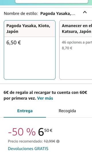 Educa Pagoda Yasaka, Kioto, Japón Puzle, 1.000 Piezas por 6,50€.